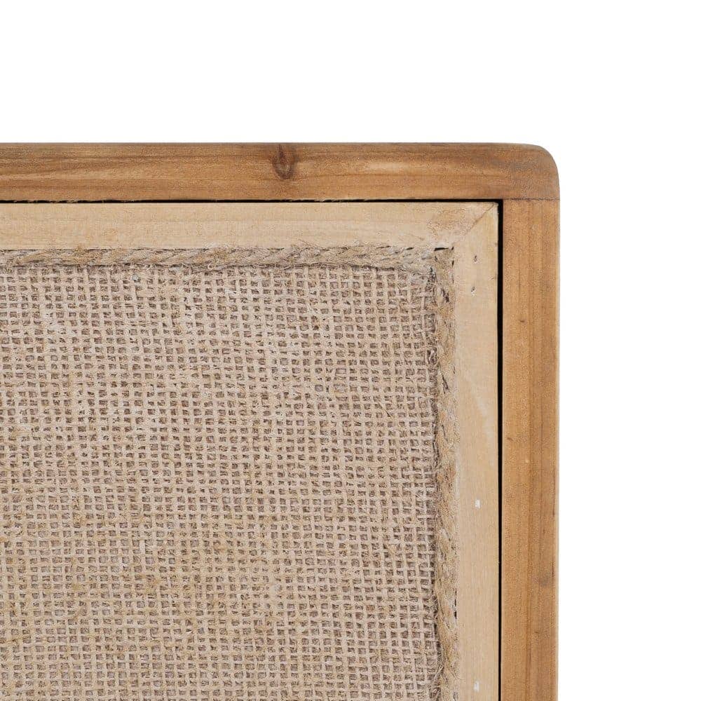 Consola de Madera Natural de Abeto y DM de 115 cm con 2 Cajones - Diseño Elegante y Funcional para Recibidores, Salones y Dormitorios - Imagen 6