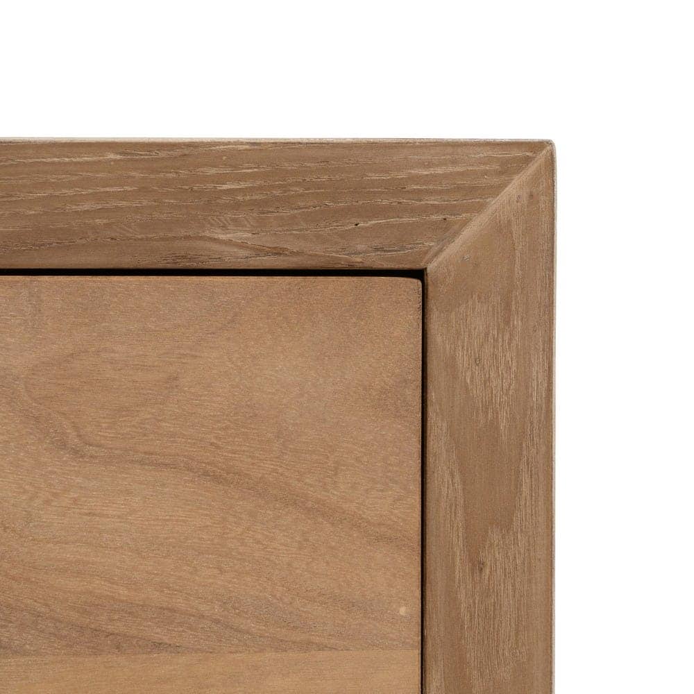 Aparador Blanco de Madera Natural y Metal AIKO 148 cm - Estilo Moderno y Funcionalidad para Salones y Comedores - Imagen 6