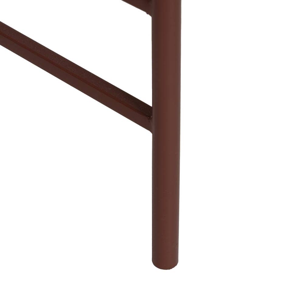 Mesita Teja de Metal y Cristal 54 cm - Diseño Moderno y Elegante para Salones y Dormitorios - Imagen 6