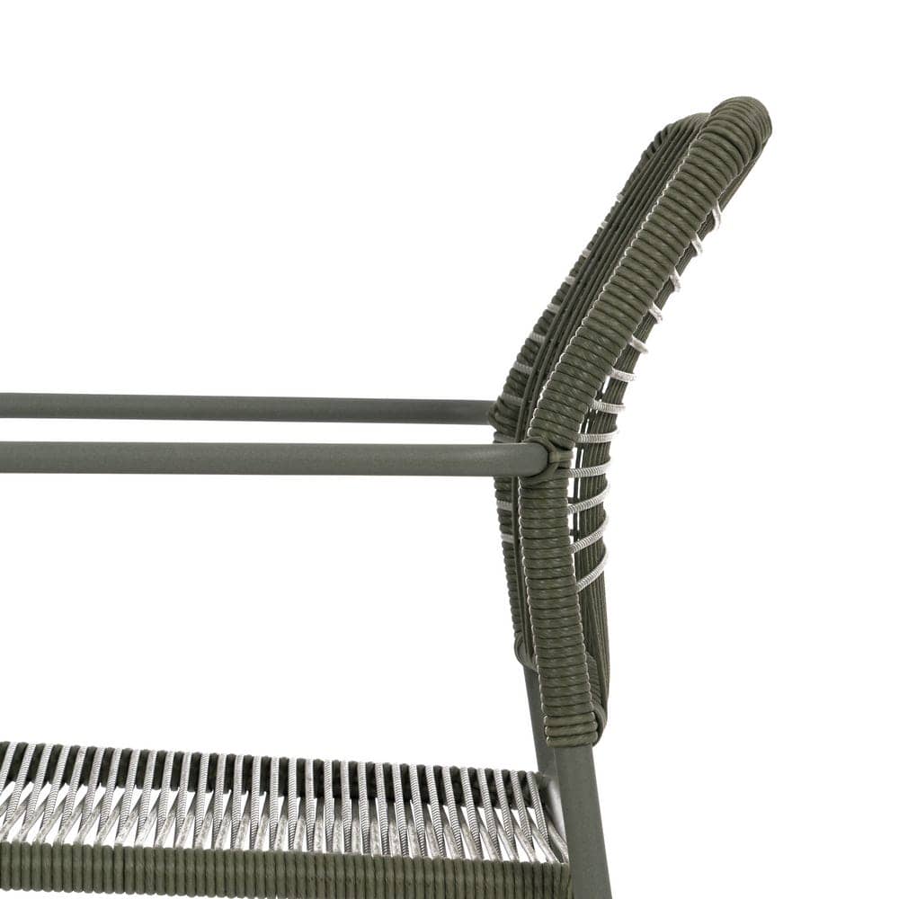 Silla Apilable Verde de Polietileno y Acero 53x63x78 cm - Imagen 6