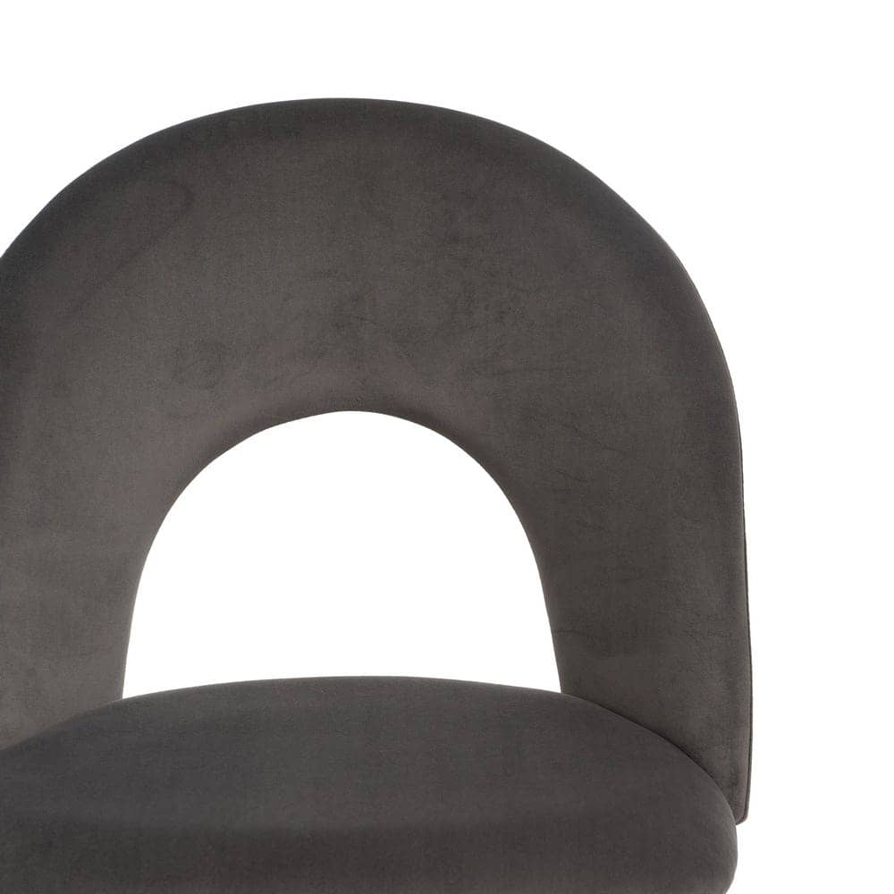 Silla Taupe de Poliéster y Metal, 49x60x81 cm, No Apilable - Imagen 4