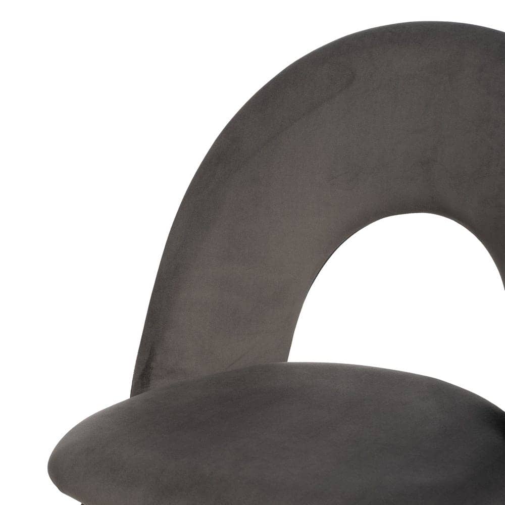 Silla Taupe de Poliéster y Metal, 49x60x81 cm, No Apilable - Imagen 5
