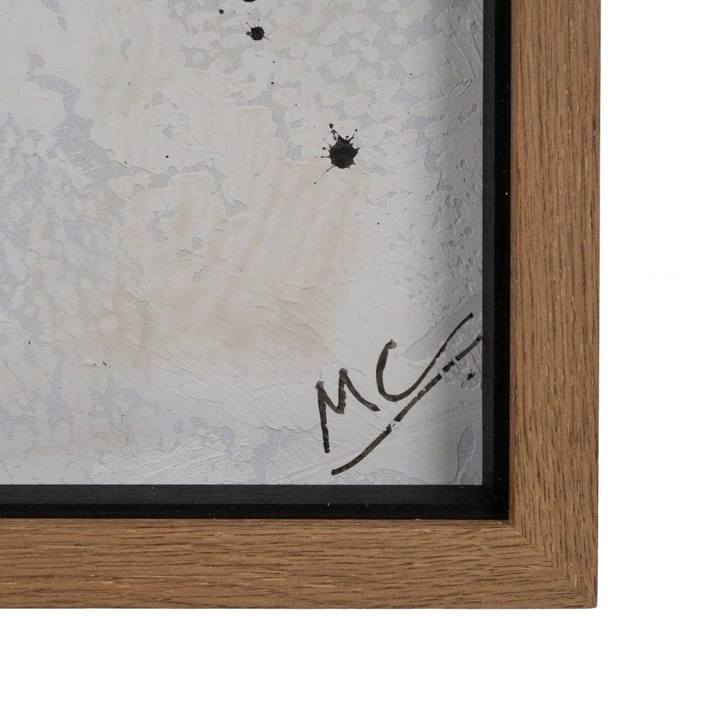 Cuadro Pintura Abstracto 2/M 70x140 cm - Madera de Ayous y Cristal, Pintado a Mano - Imagen 9