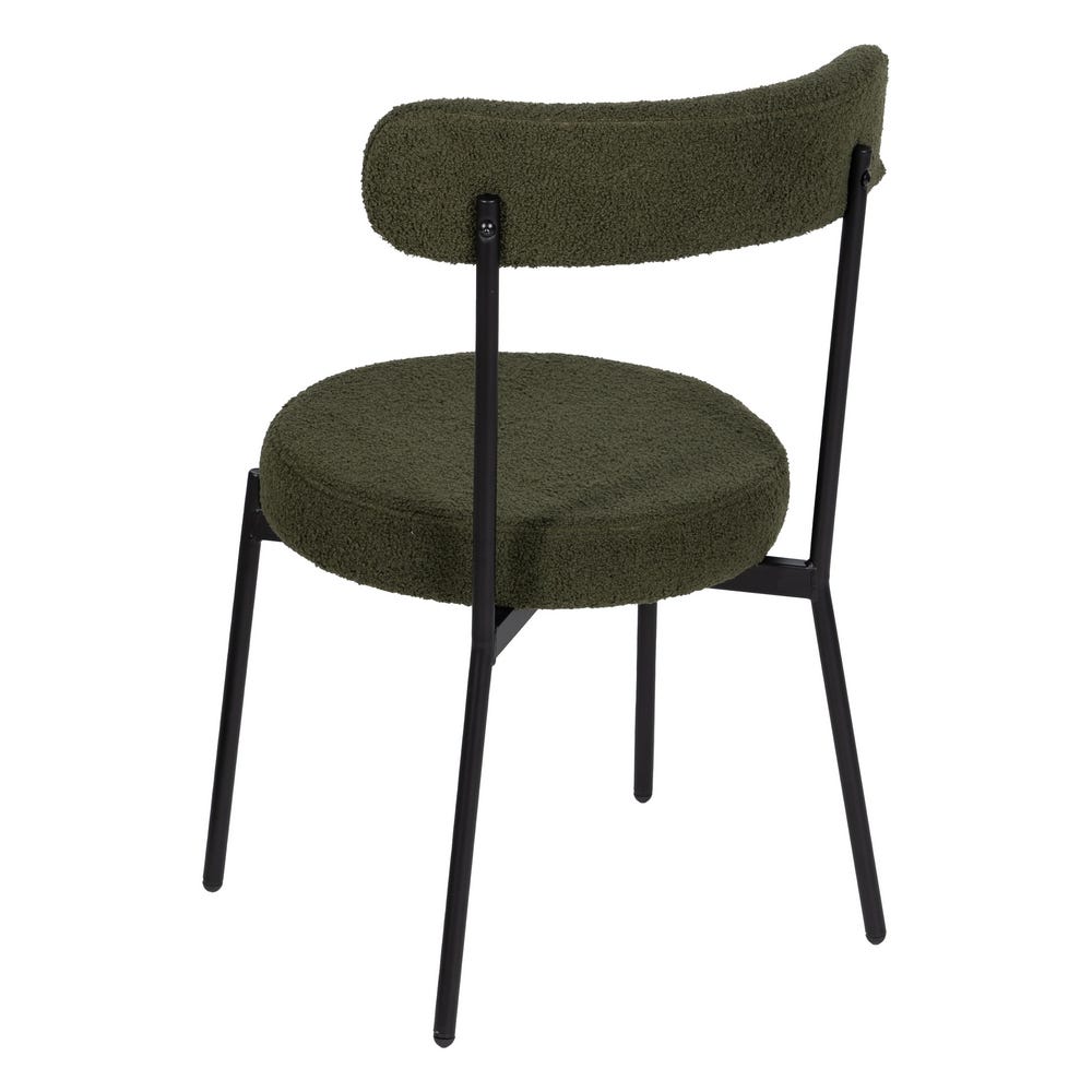 Pack de 2 Sillas Verde-Negro Tejido-Metal 49 x 49 x 80 cm - Imagen 4