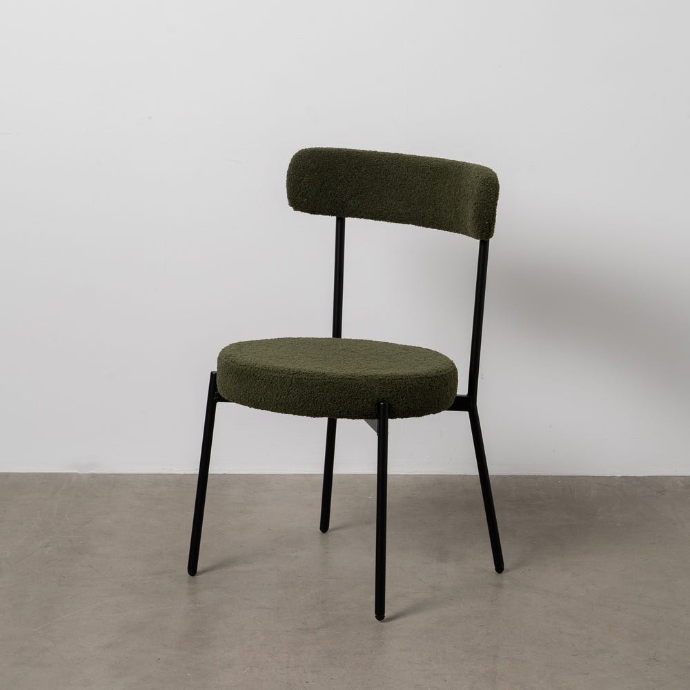 Pack de 2 Sillas Verde-Negro Tejido-Metal 49 x 49 x 80 cm - Imagen 12
