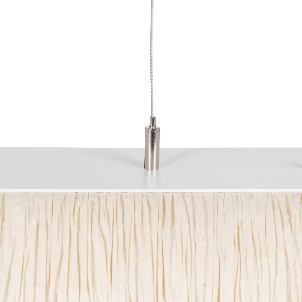 Lámpara Techo Beige Papel-Metal 60 x 60 x 20 cm - Imagen 5