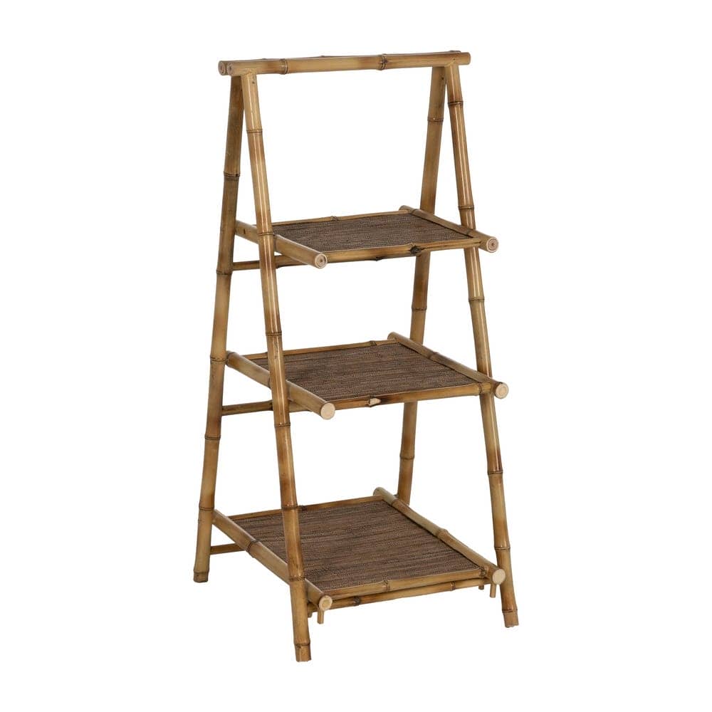 Estantería Decorativa de Bambú Natural 100 cm - Mueble Ecológico Minimalista para Salón, Oficina y Dormitorio - Imagen 2