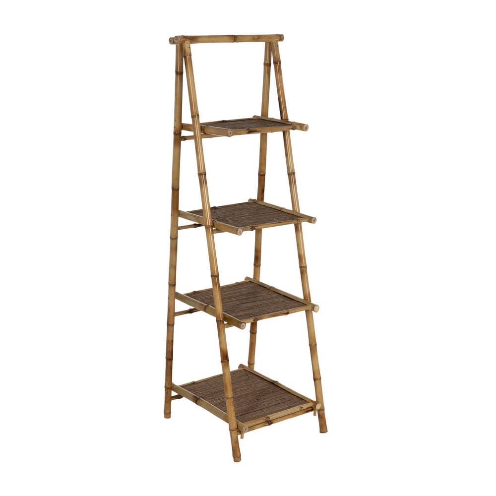 Estantería Alta de Bambú Natural 152 cm - Diseño Elegante y Funcional para Salón, Oficina y Dormitorio - Imagen 2