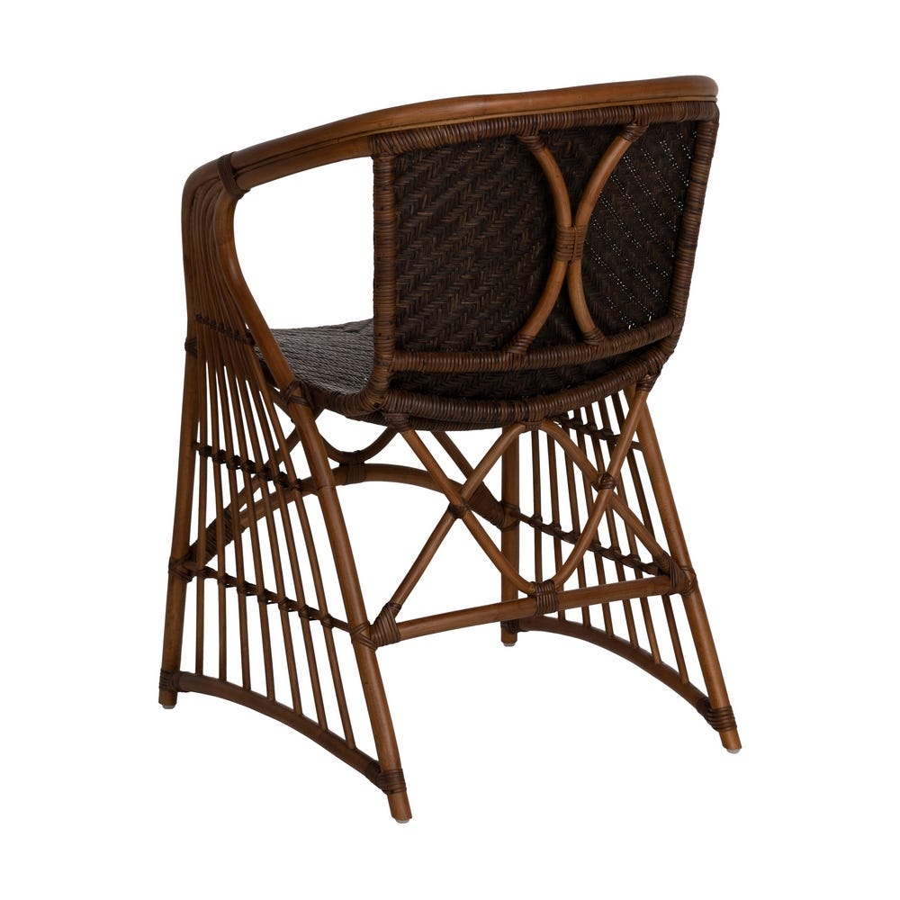 Sillón de ratán natural para salón o decoración – 57 x 59 x 84 cm - Imagen 3