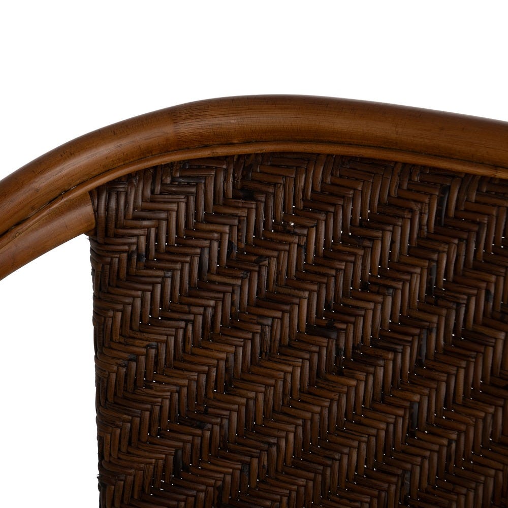 Sillón de ratán natural para salón o decoración – 57 x 59 x 84 cm - Imagen 7