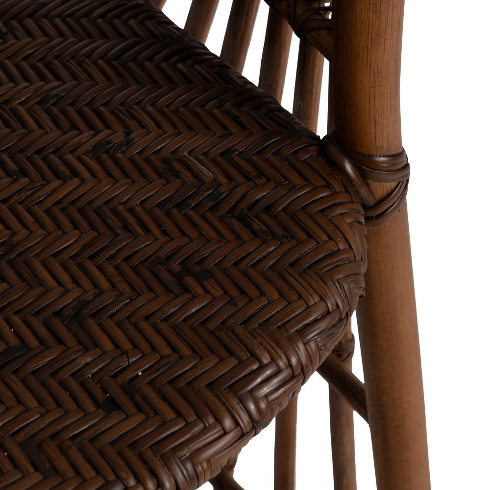 Sillón de ratán natural para salón o decoración – 57 x 59 x 84 cm - Imagen 9