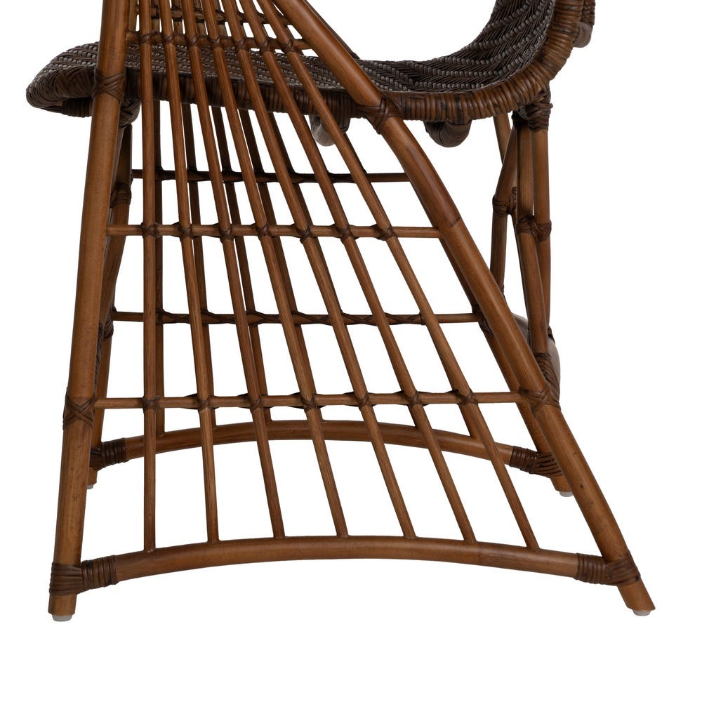 Sillón de ratán natural para salón o decoración – 57 x 59 x 84 cm - Imagen 12