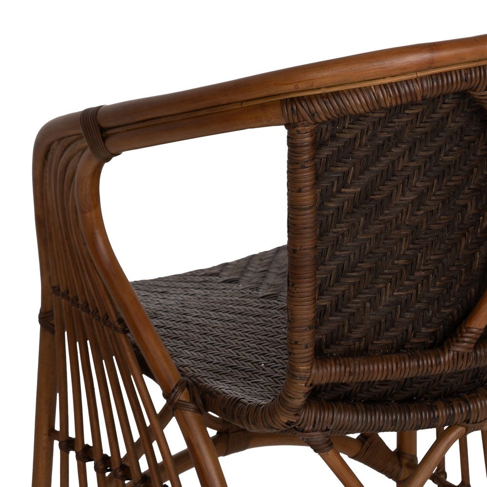 Sillón de ratán natural para salón o decoración – 57 x 59 x 84 cm - Imagen 14