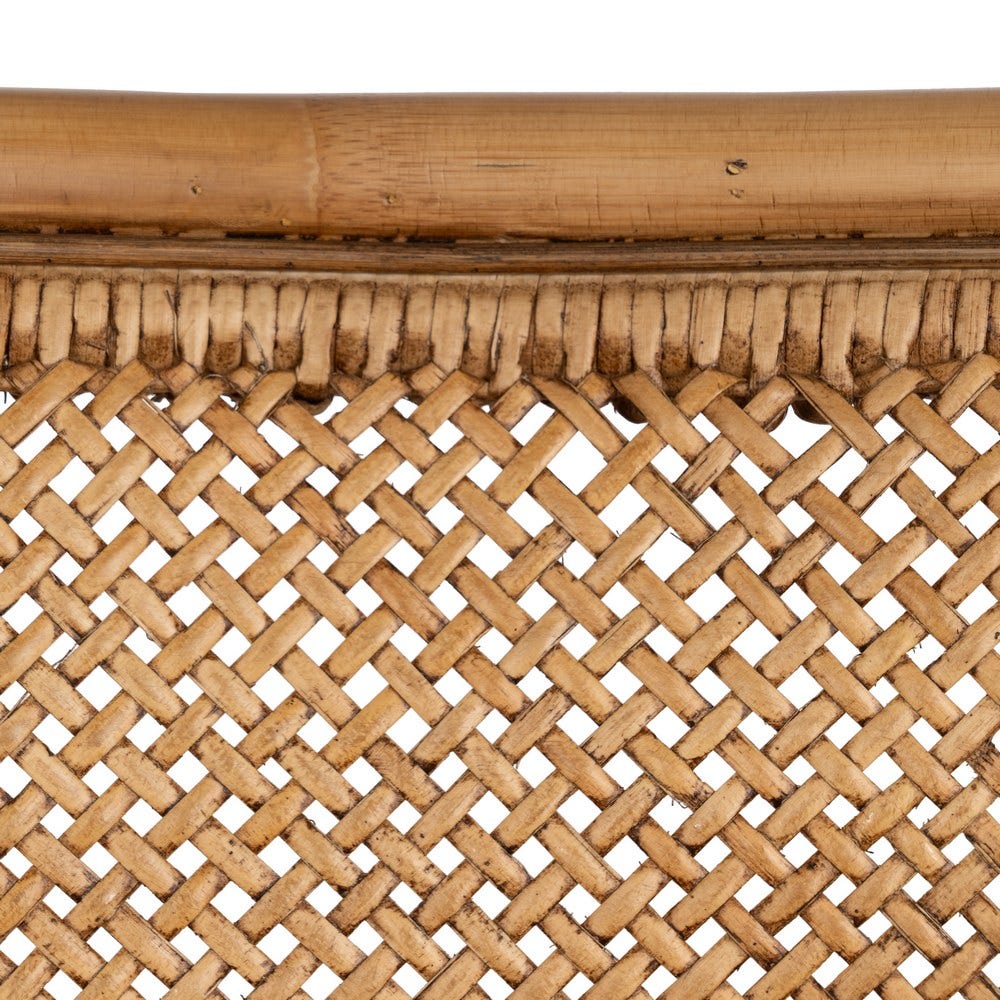 Sillón de ratán marrón para decoración – 56 x 54 x 84 cm - Imagen 14