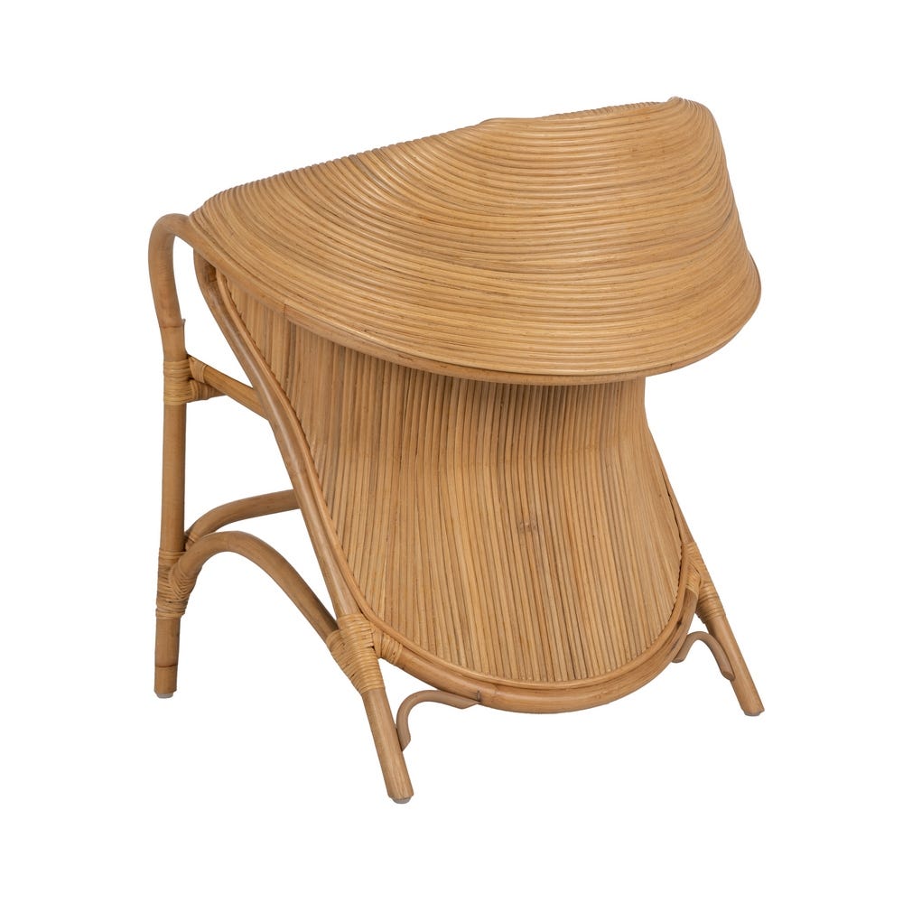 Sillón de ratán natural para salón o decoración estilo boho – 65 x 63 x 78 cm - Imagen 3
