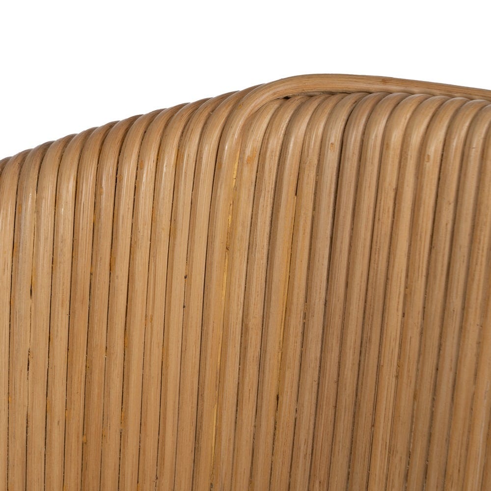 Sillón de ratán natural para salón o decoración estilo boho – 65 x 63 x 78 cm - Imagen 7