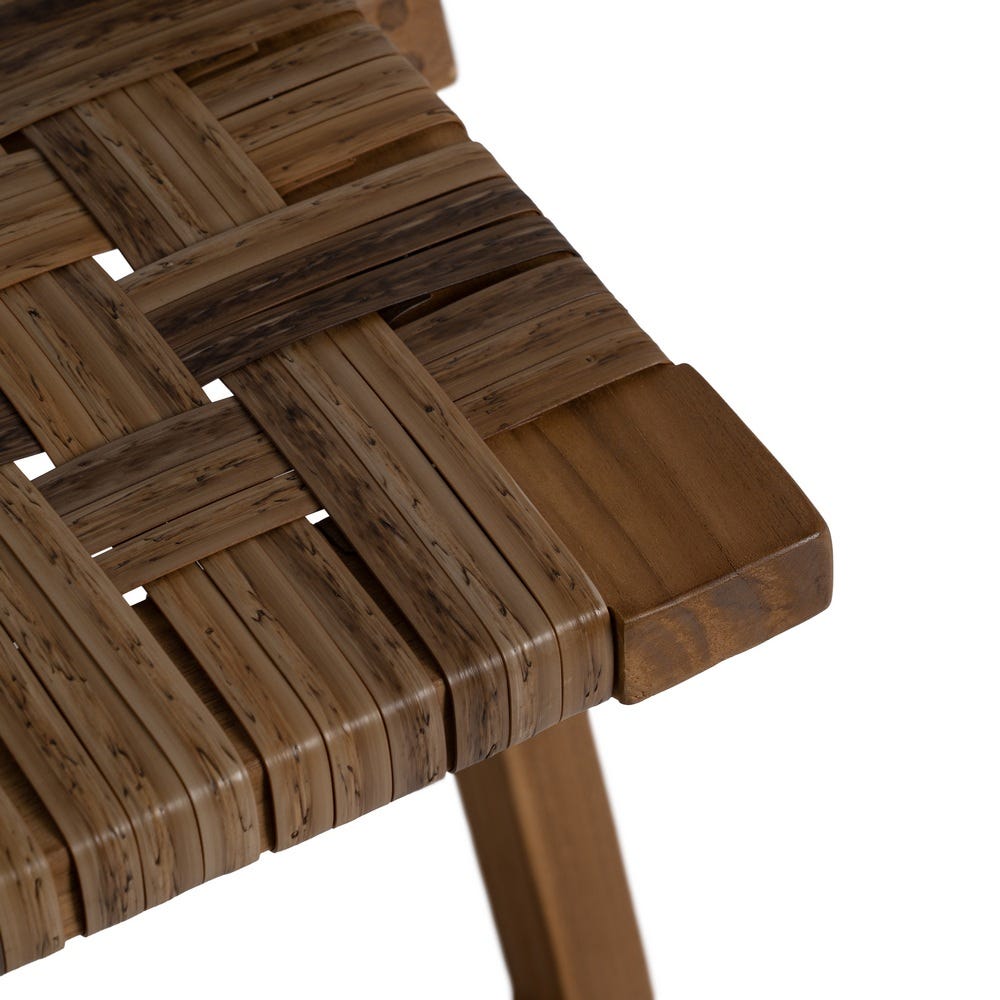 Silla plegable de madera natural estilo contract – 51 x 60 x 80,5 cm - Imagen 8