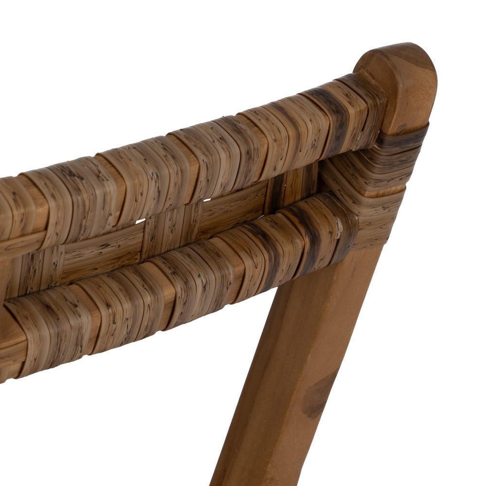 Silla plegable de madera natural estilo contract – 51 x 60 x 80,5 cm - Imagen 11