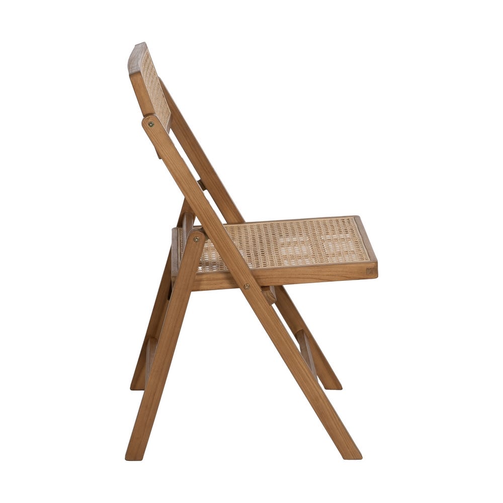 Silla plegable de madera natural para cocina o eventos contract – 49 x 59 x 87 cm - Imagen 2