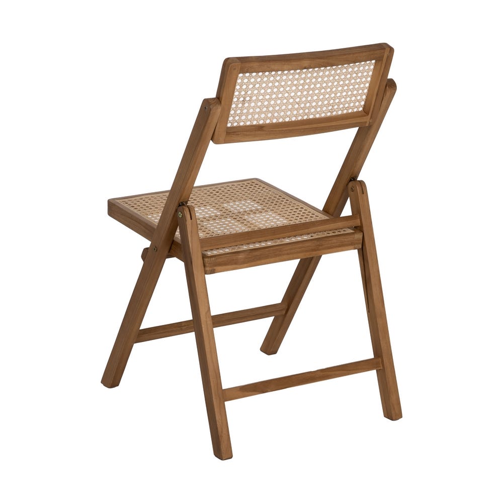 Silla plegable de madera natural para cocina o eventos contract – 49 x 59 x 87 cm - Imagen 3