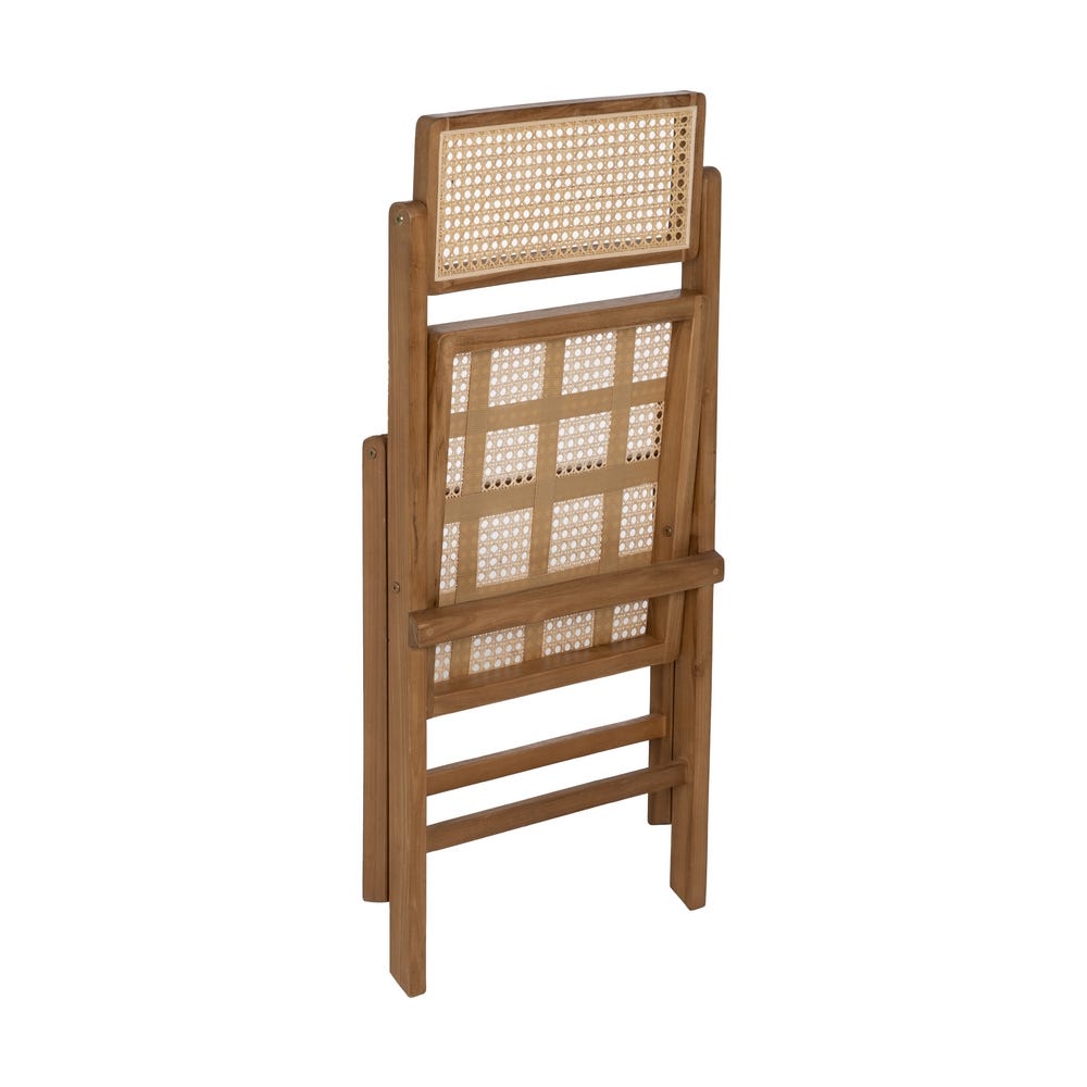 Silla plegable de madera natural para cocina o eventos contract – 49 x 59 x 87 cm - Imagen 4