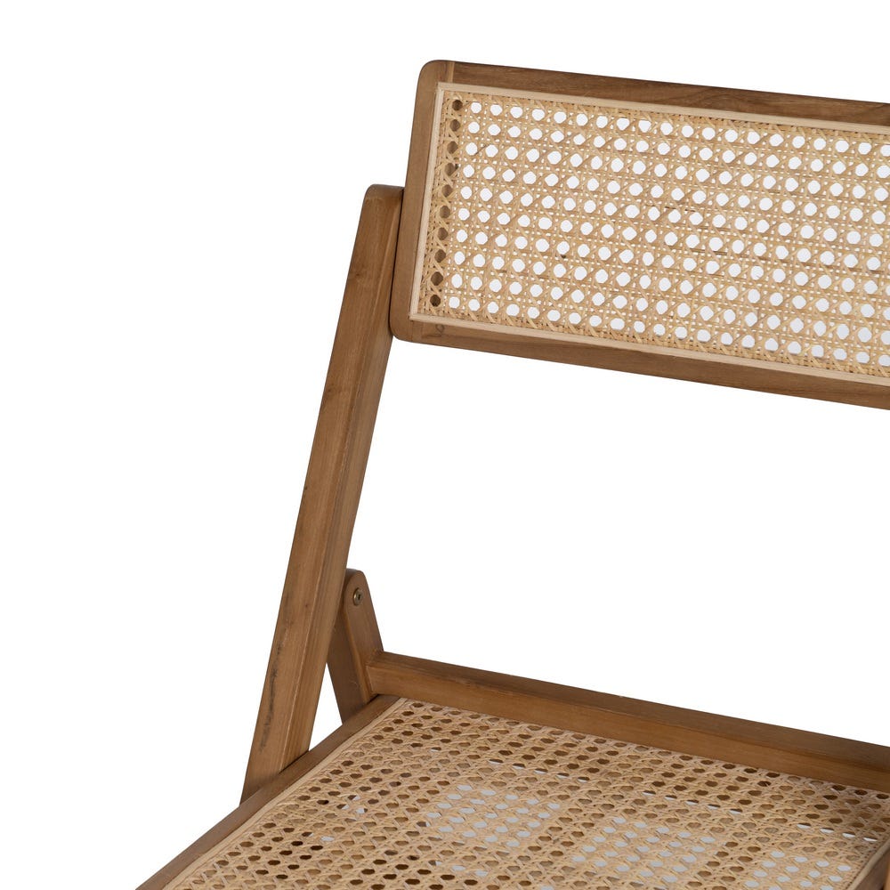 Silla plegable de madera natural para cocina o eventos contract – 49 x 59 x 87 cm - Imagen 6