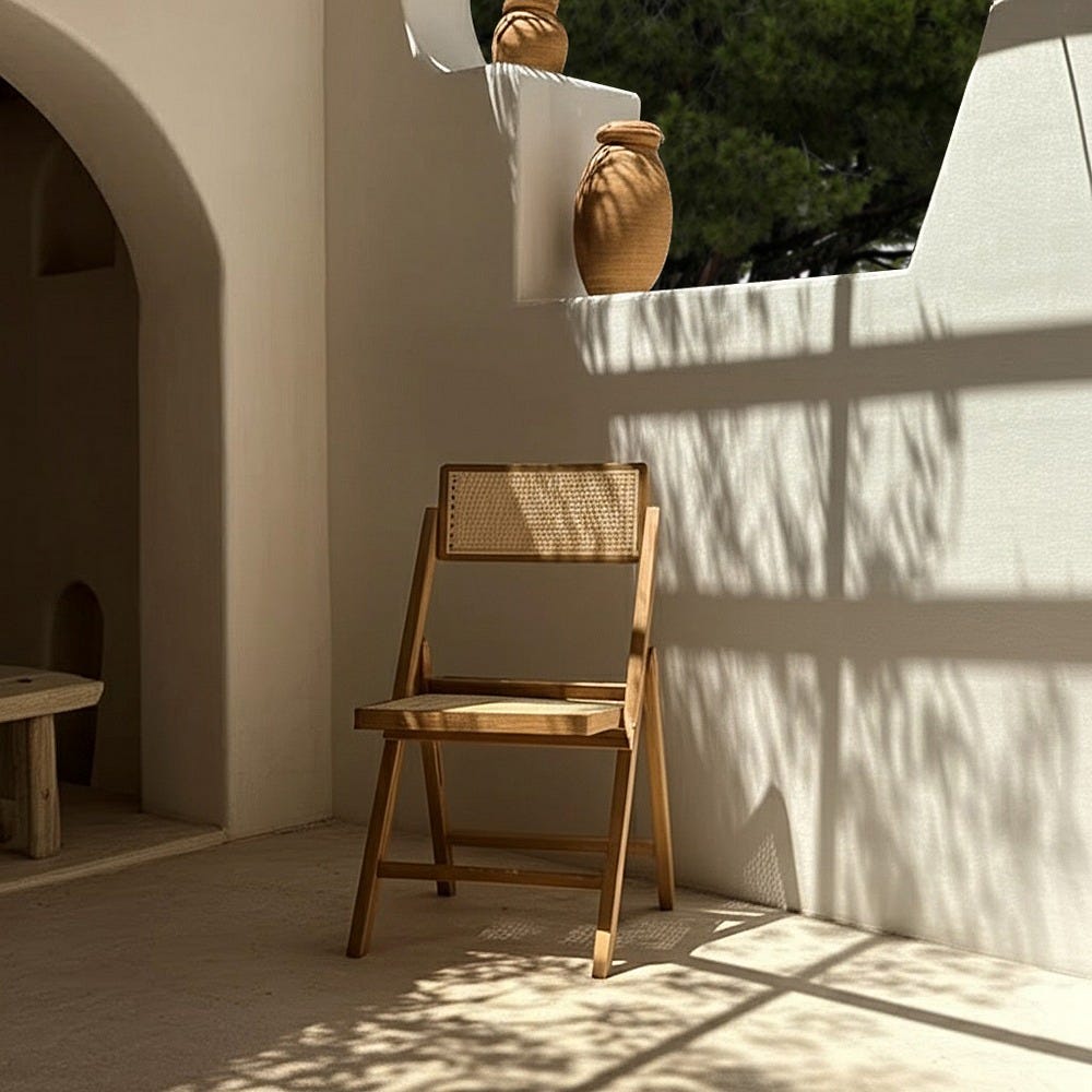 Silla plegable de madera natural para cocina o eventos contract – 49 x 59 x 87 cm - Imagen 16