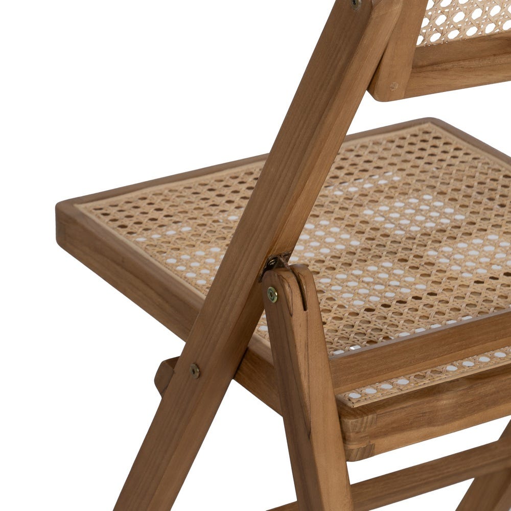 Silla plegable de madera natural para cocina o eventos contract – 49 x 59 x 87 cm - Imagen 12