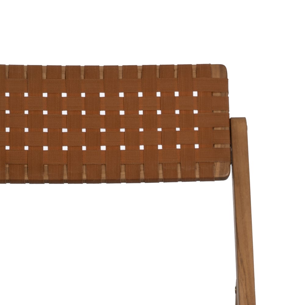 Silla plegable de madera natural en acabado negro estilo contract – 49 x 58 x 87,5 cm - Imagen 5