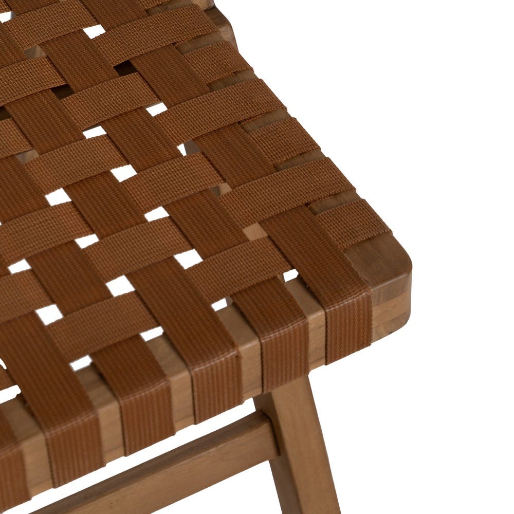 Silla plegable de madera natural en acabado negro estilo contract – 49 x 58 x 87,5 cm - Imagen 8