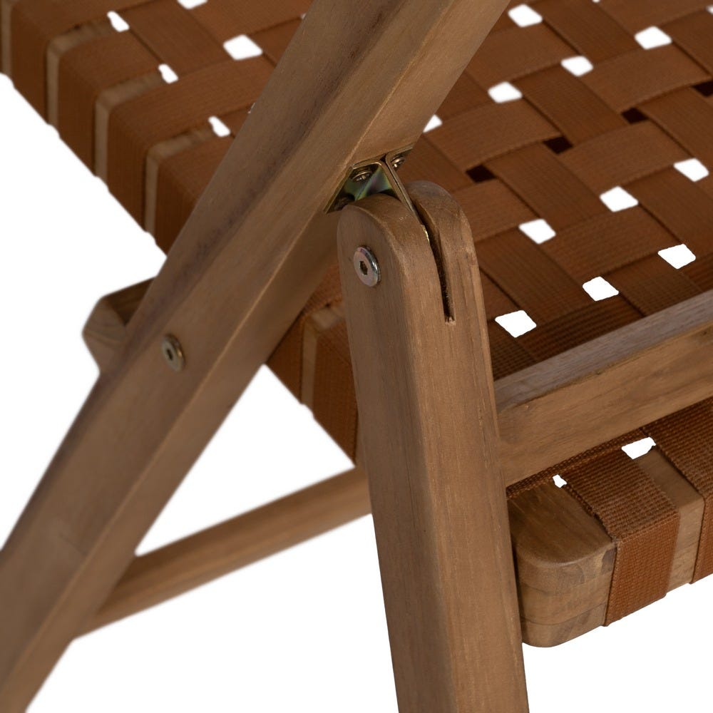 Silla plegable de madera natural en acabado negro estilo contract – 49 x 58 x 87,5 cm - Imagen 9