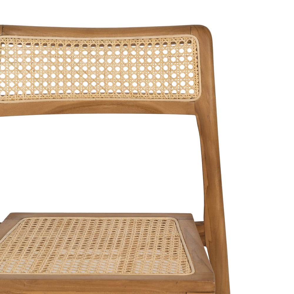 Silla de madera natural estilo Contract – 55 x 53 x 79,5 cm - Imagen 4