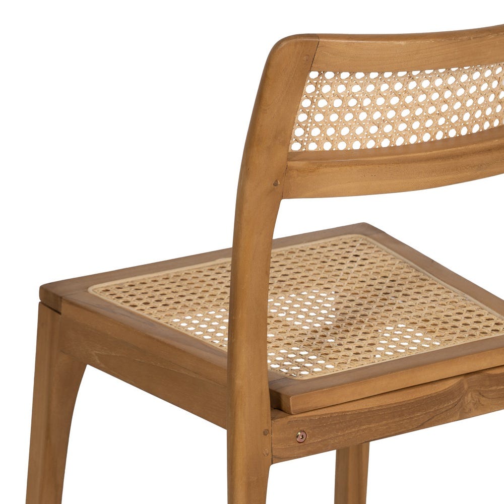 Silla de madera natural estilo Contract – 55 x 53 x 79,5 cm - Imagen 8