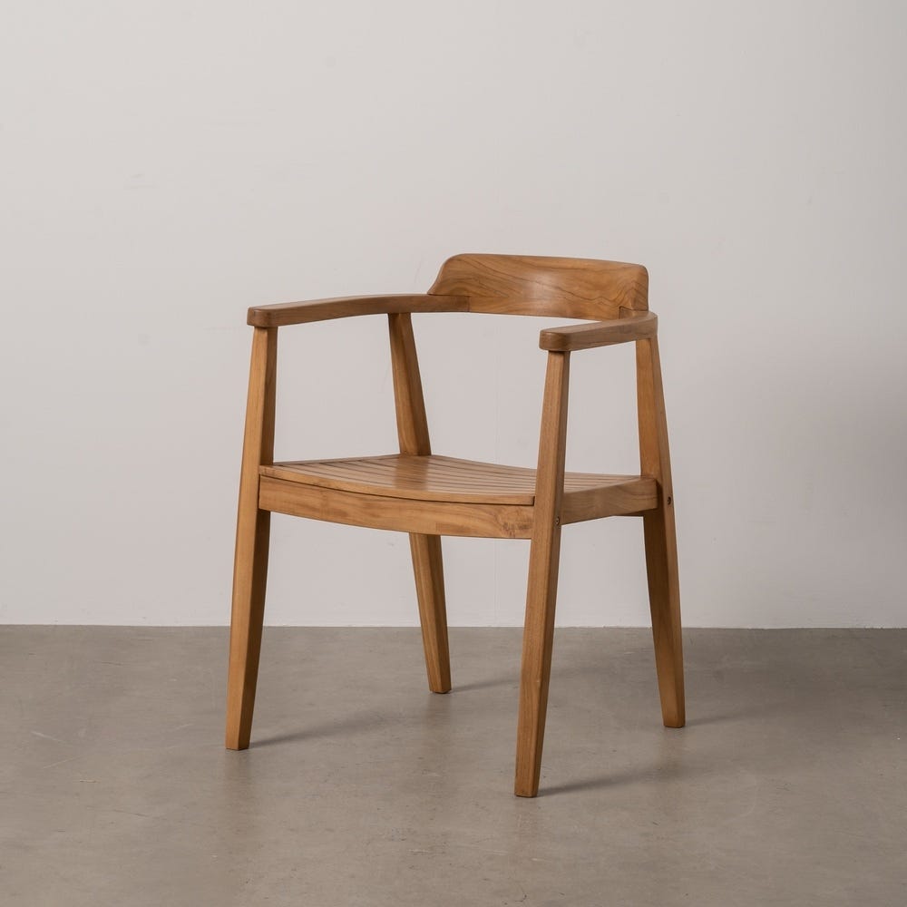 Silla de madera natural para comedor – 58,5 x 59 x 76 cm - Imagen 14