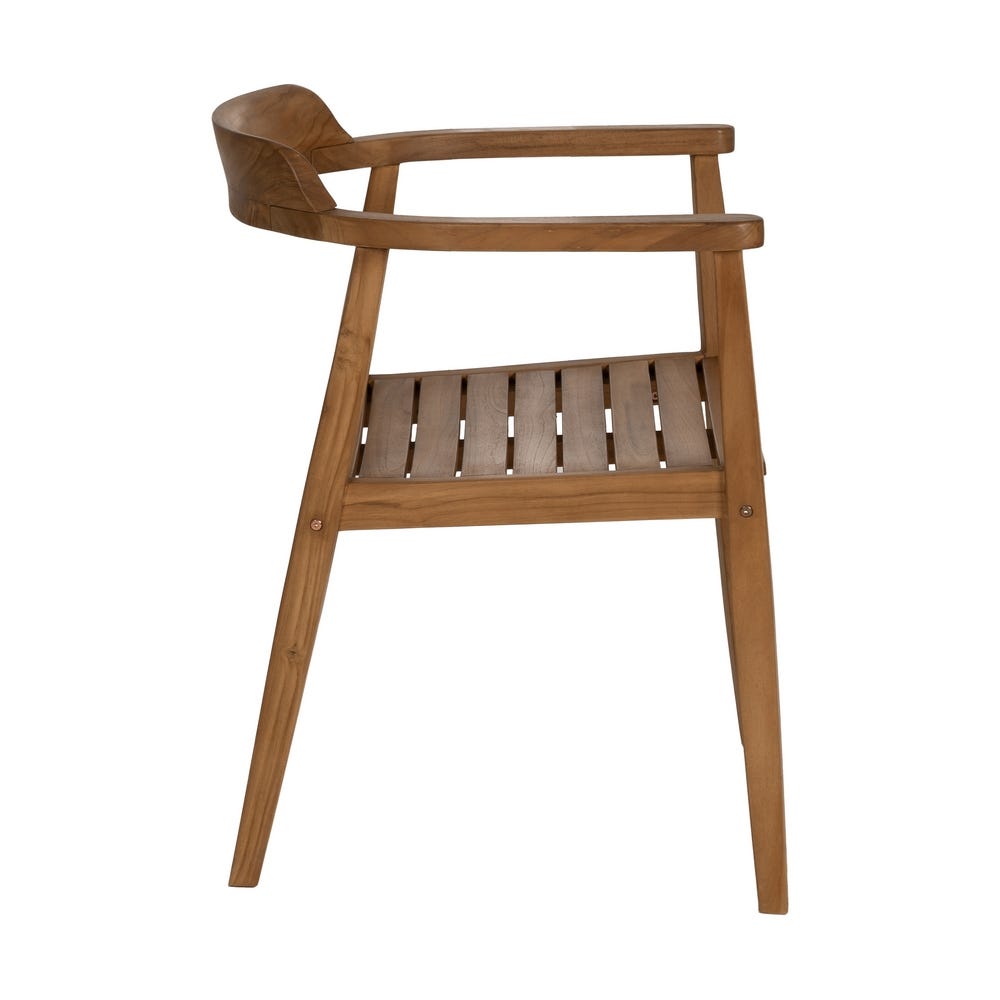 Silla de madera natural para comedor – 58,5 x 59 x 76 cm - Imagen 2