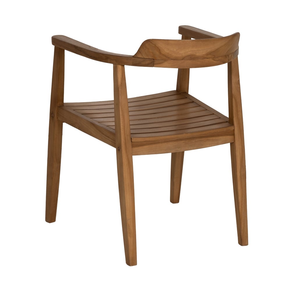 Silla de madera natural para comedor – 58,5 x 59 x 76 cm - Imagen 3