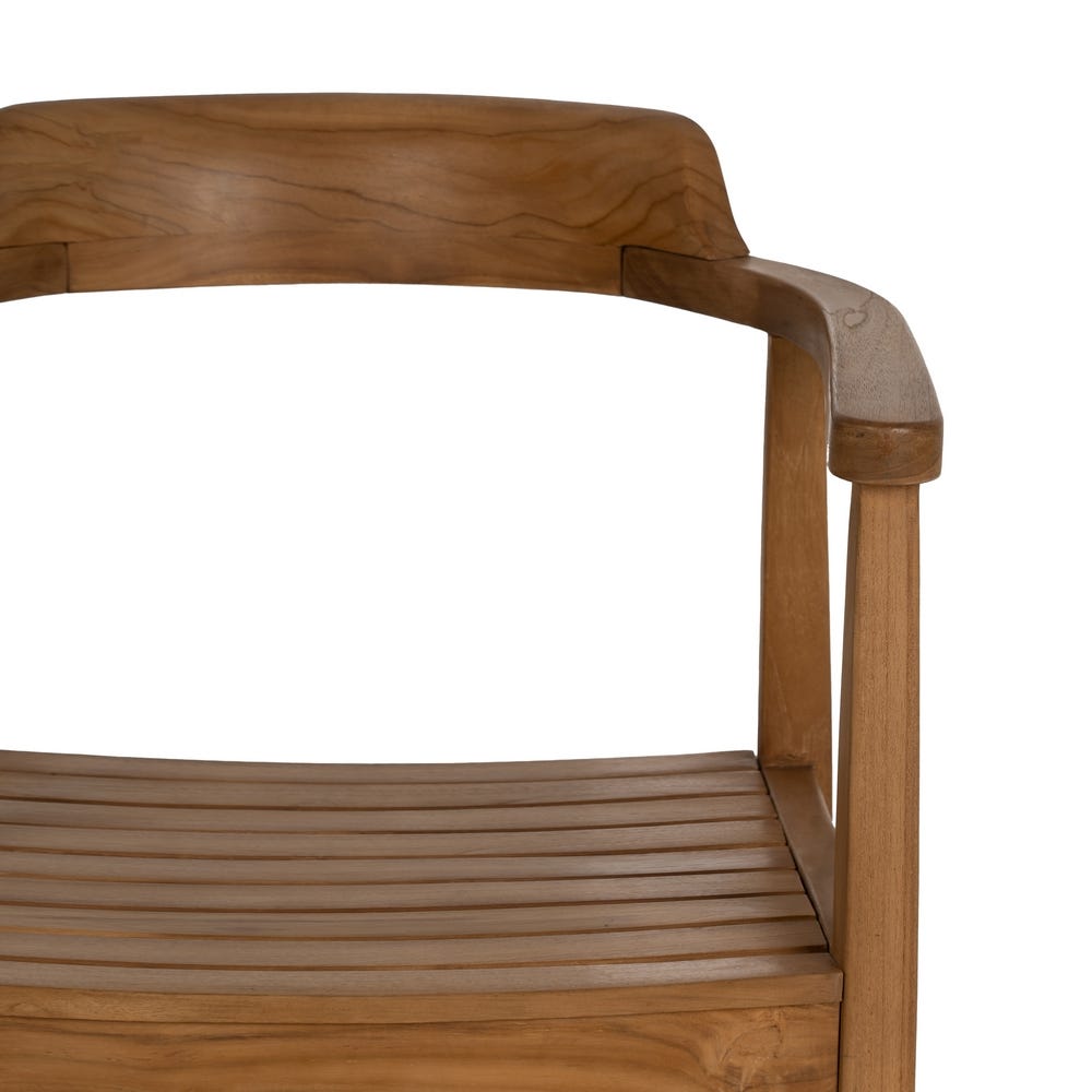 Silla de madera natural para comedor – 58,5 x 59 x 76 cm - Imagen 4