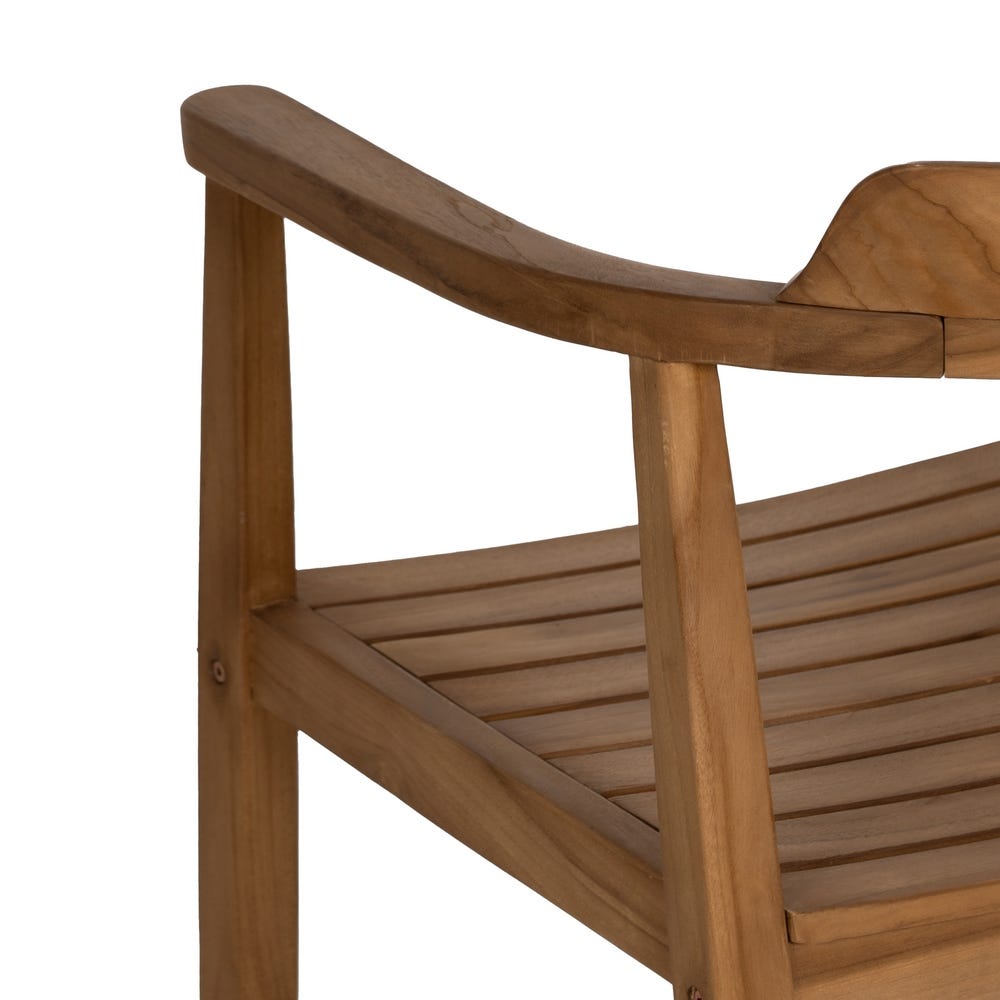 Silla de madera natural para comedor – 58,5 x 59 x 76 cm - Imagen 10