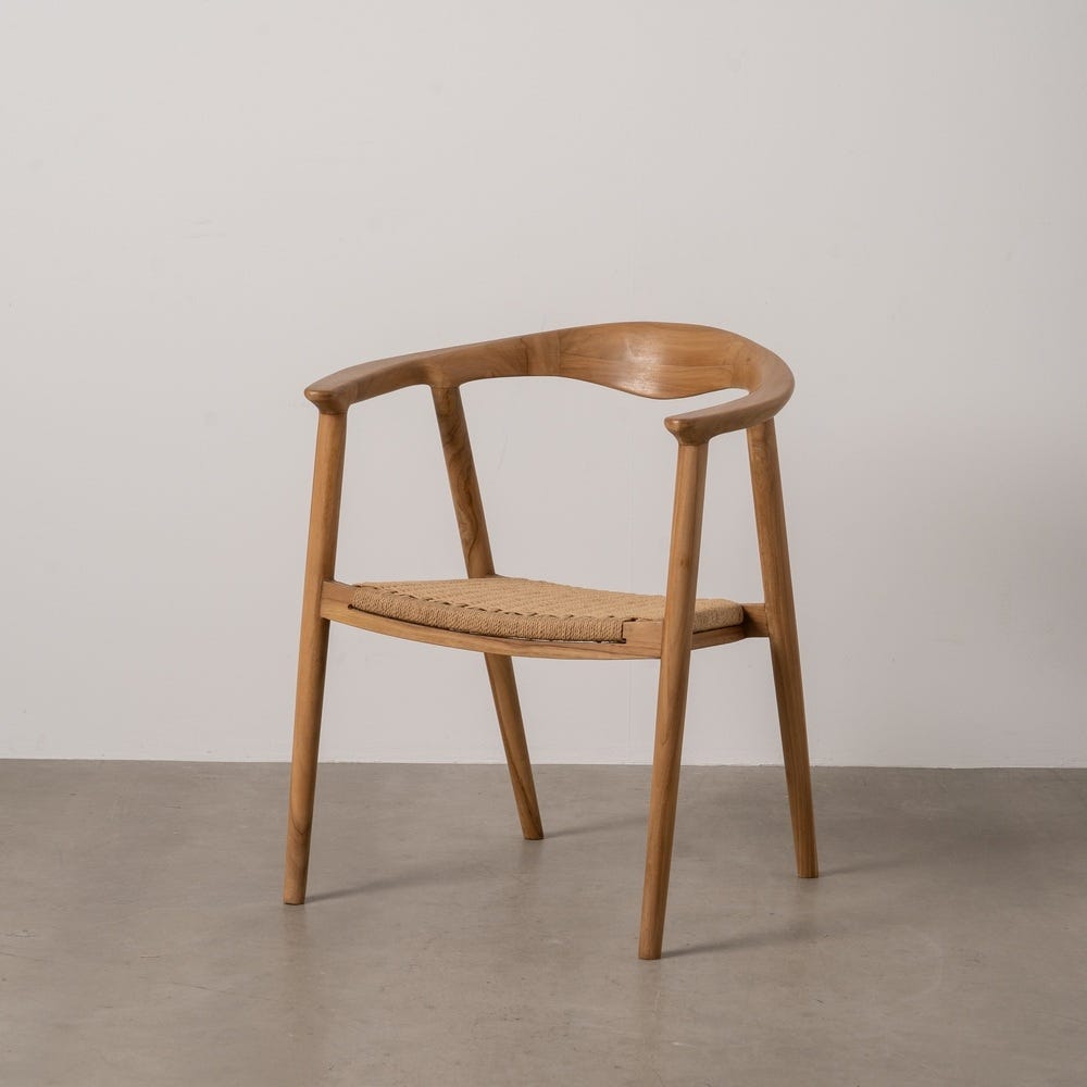 Silla de madera natural para comedor – 65 x 57 x 76 cm - Imagen 14