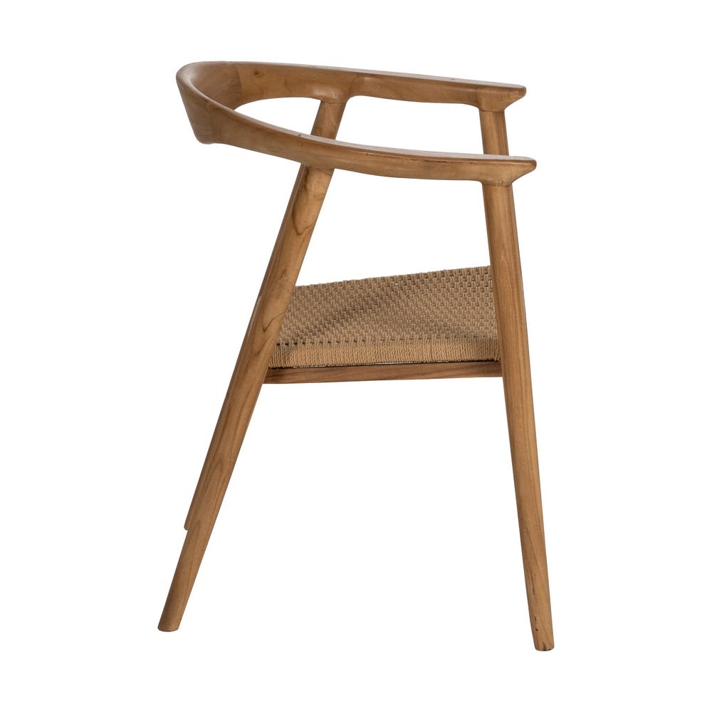 Silla de madera natural para comedor – 65 x 57 x 76 cm - Imagen 2
