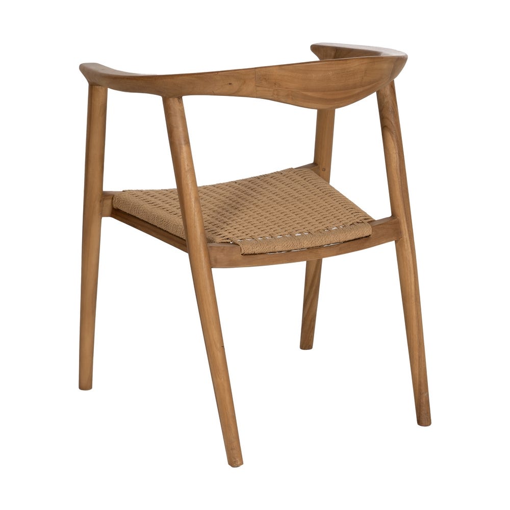 Silla de madera natural para comedor – 65 x 57 x 76 cm - Imagen 3