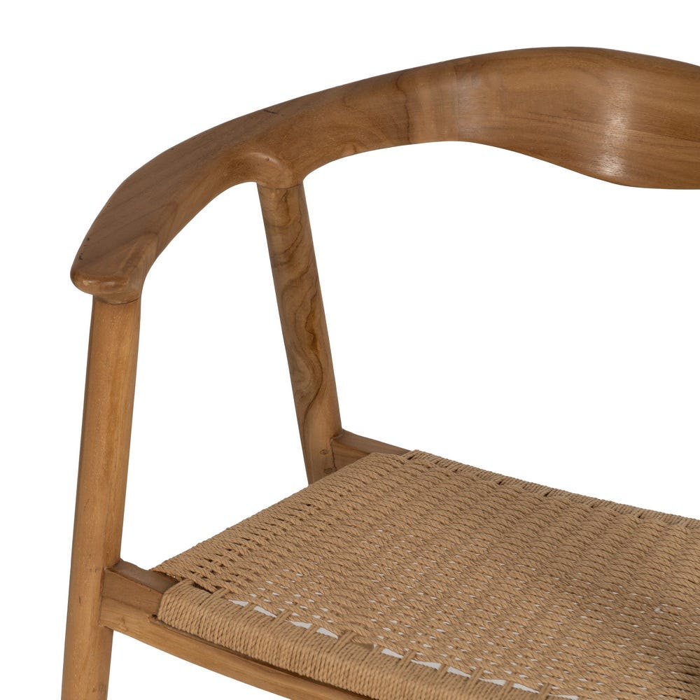 Silla de madera natural para comedor – 65 x 57 x 76 cm - Imagen 5