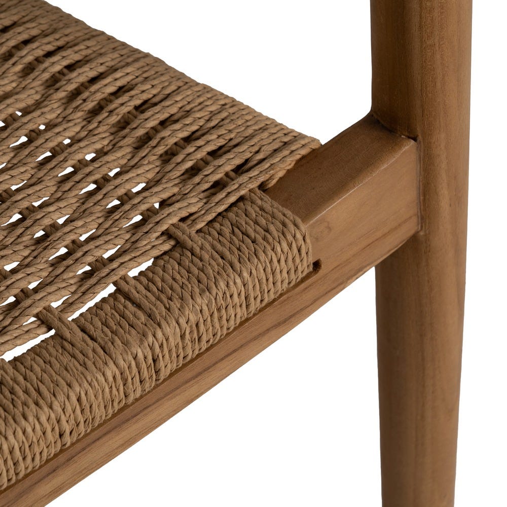 Silla de madera natural para comedor – 65 x 57 x 76 cm - Imagen 8
