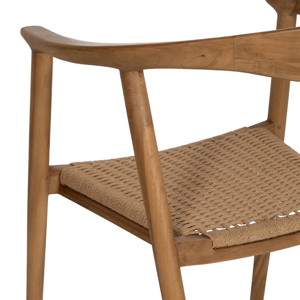 Silla de madera natural para comedor – 65 x 57 x 76 cm - Imagen 10