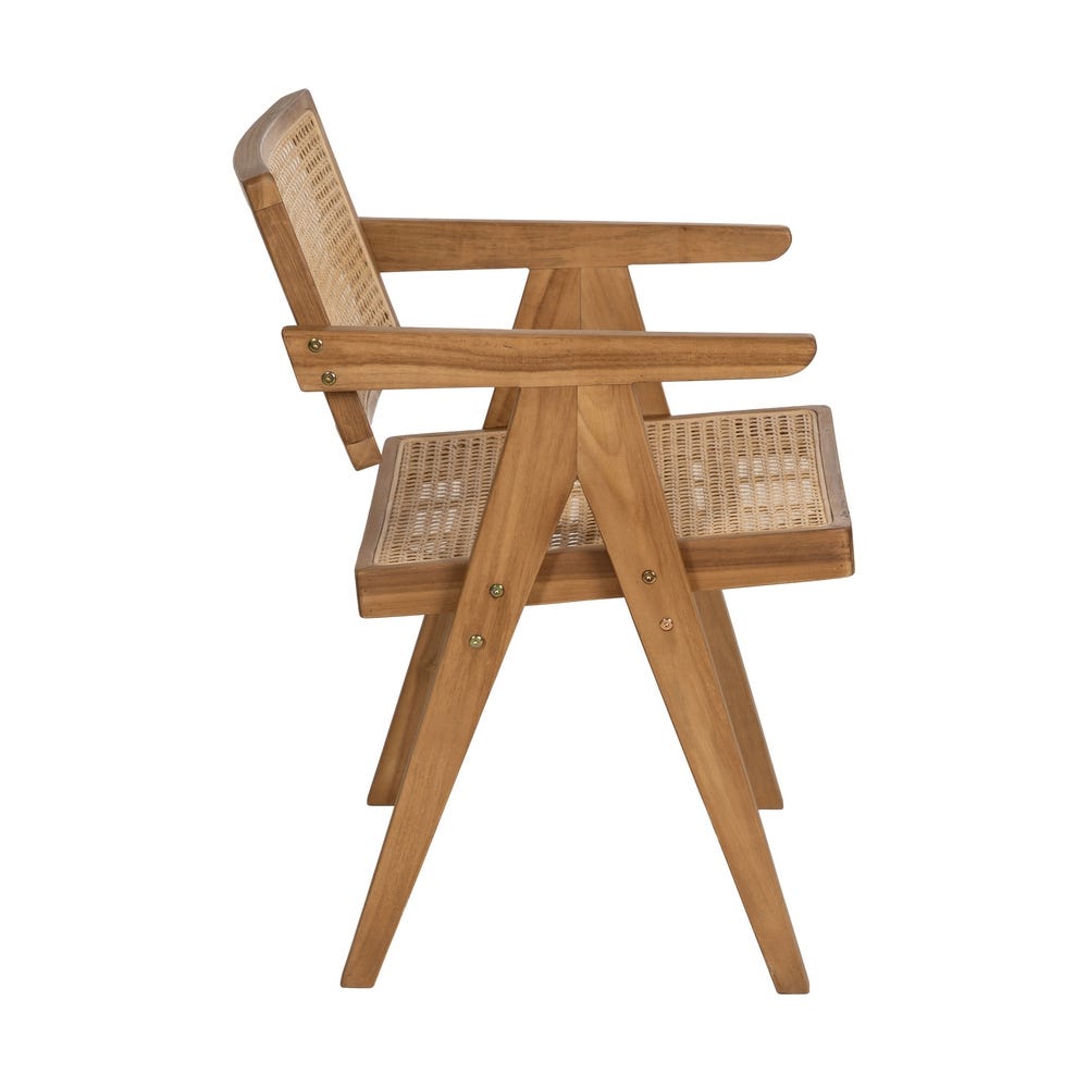 Silla de madera natural para comedor – 56 x 59 x 76 cm - Imagen 2