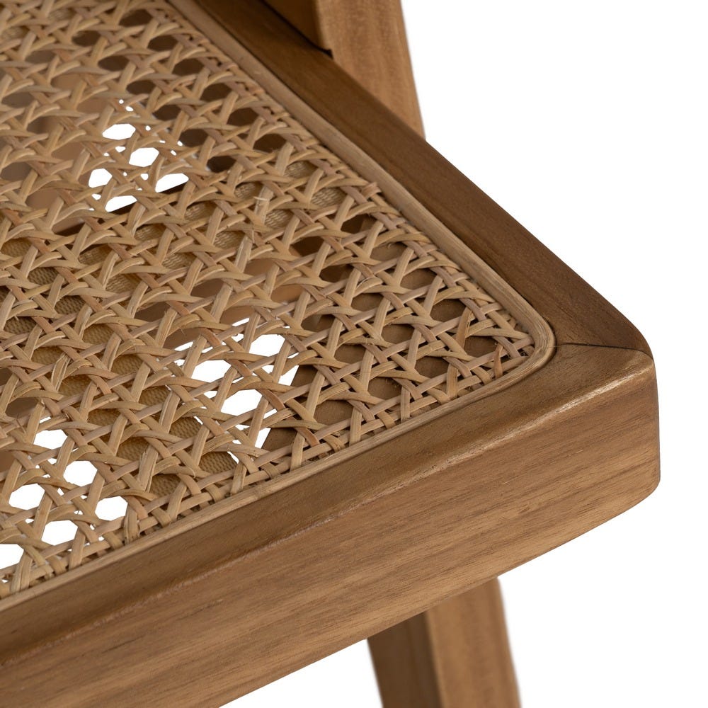 Silla de madera natural para comedor – 56 x 59 x 76 cm - Imagen 8