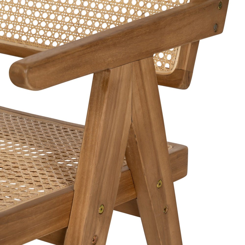 Silla de madera natural para comedor – 56 x 59 x 76 cm - Imagen 9