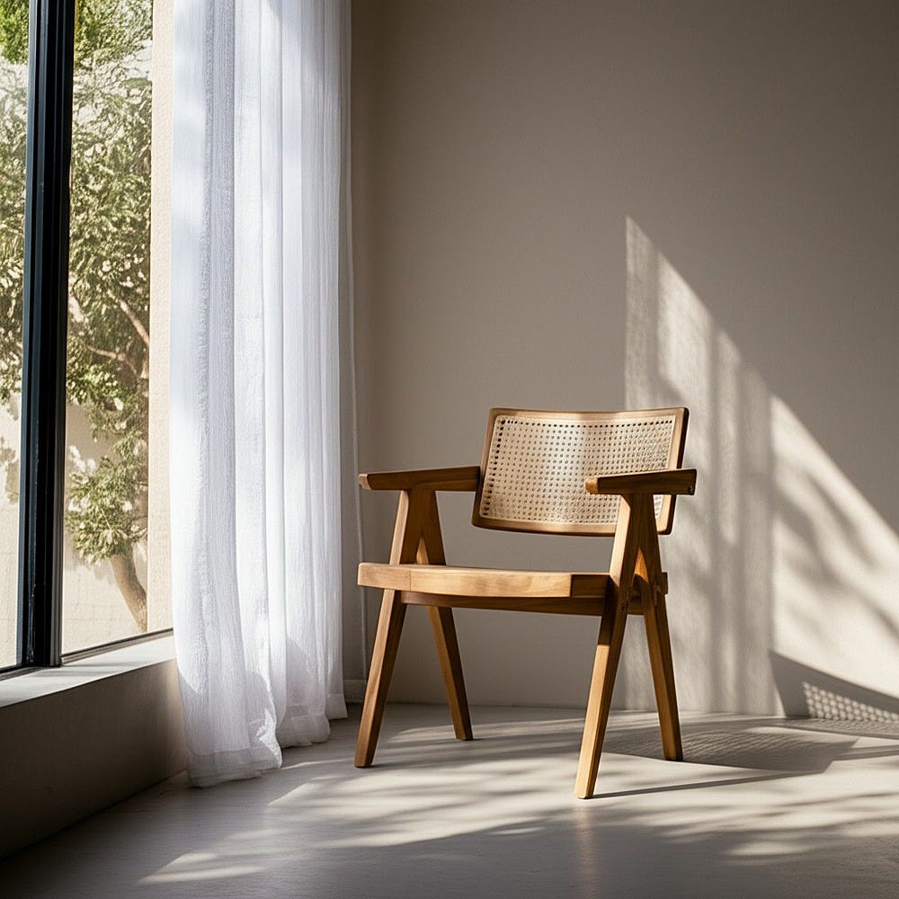 Silla de madera natural para comedor – 56 x 59 x 76 cm - Imagen 14