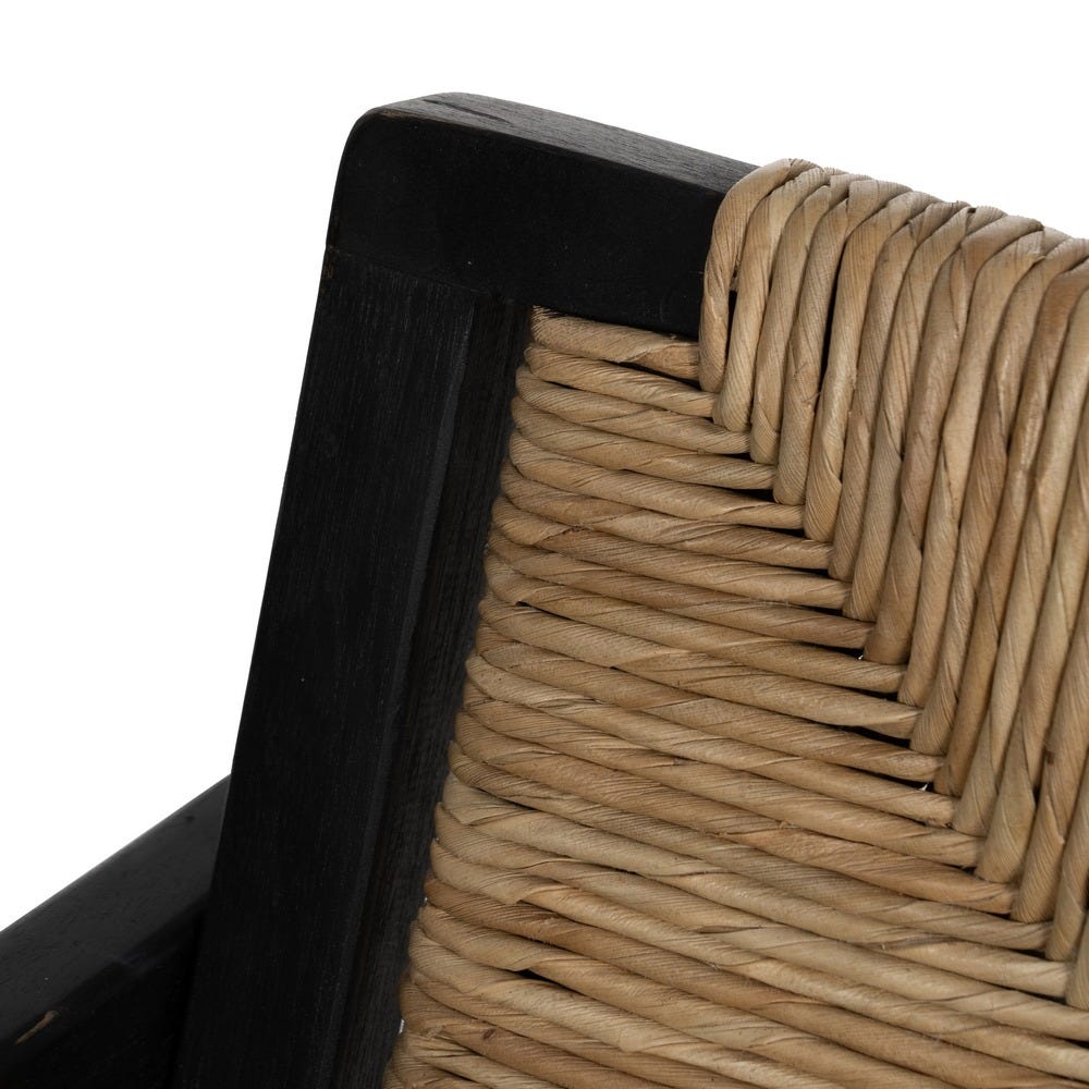Silla de madera natural y negro para comedor – 56 x 62 x 76,5 cm - Imagen 7