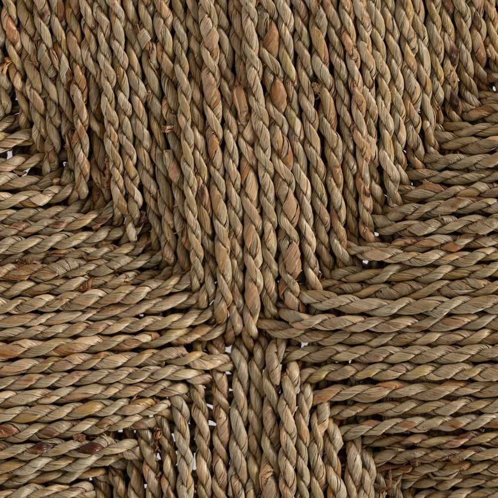 Taburete de madera natural para cocina o bar estilo rústico – 49 x 35 x 45 cm - Imagen 5